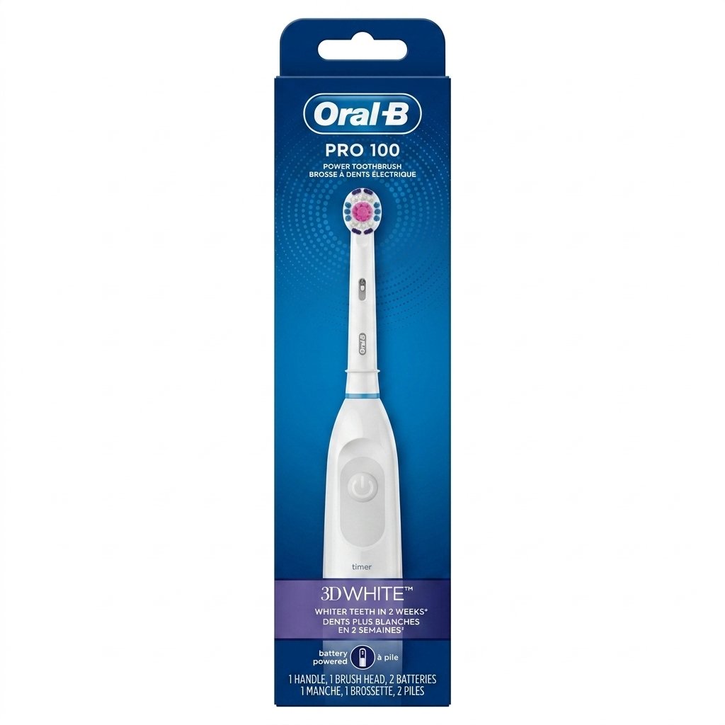 Oral-B – PRO 100 3DWHITE – Dents plus blanches – 1 manche, 1 brossette, 2 piles H&O Parapharmacie - Algérie Oral-B – PRO 100 3DWHITE – Dents plus blanches – 1 manche, 1 brossette, 2 piles H&O Parapharmacie - Algérie