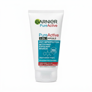 Garnier – PureActive 3 en 1 Argile Anti-Imperfections – Réduit les imperfections H&O Parapharmacie - Algérie