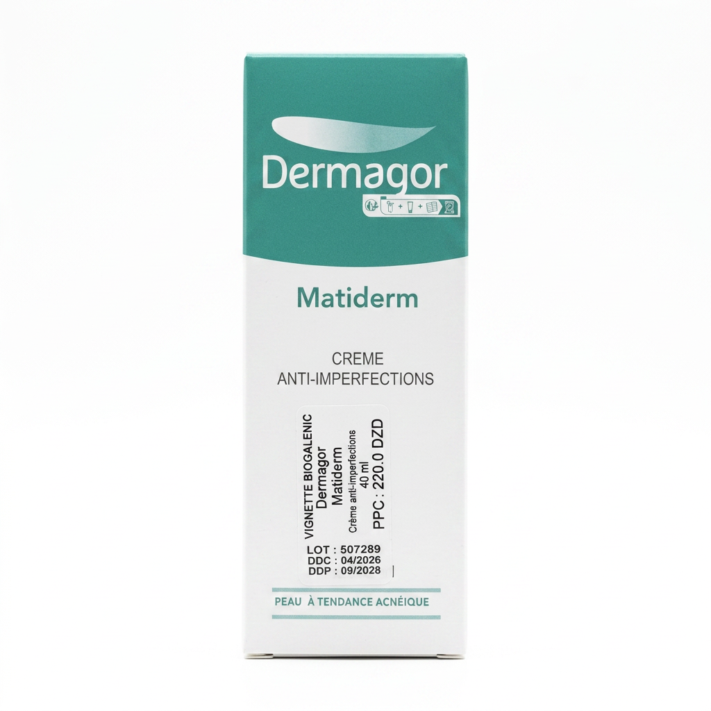 Dermagor – Matiderm Crème Anti-Imperfections – Réduit imperfections et contrôle brillance – 40 ml H&O Parapharmacie - Algérie Dermagor – Matiderm Crème Anti-Imperfections – Réduit imperfections et contrôle brillance – 40 ml H&O Parapharmacie - Algérie