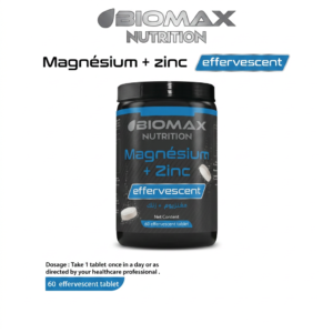 Biomax magnésium+ zinc effervescent H&O Parapharmacie - Algérie