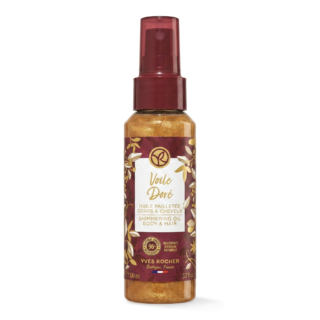 Yves Rocher – Voile Doré Huile Pailletée Corps & Cheveux – Éclat doré et hydratation – 100 ml H&O Parapharmacie - Algérie Yves Rocher – Voile Doré Huile Pailletée Corps & Cheveux – Éclat doré et hydratation – 100 ml H&O Parapharmacie - Algérie