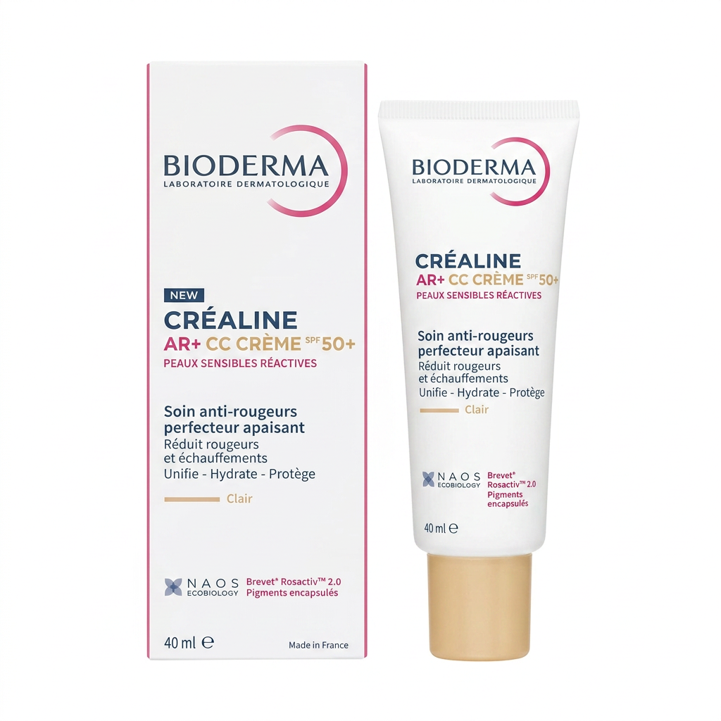 BIODERMA – CRÉALINE AR+ CC CRÈME SPF50+ – Soin anti-rougeurs perfecteur apaisant – 40 ml e H&O Parapharmacie - Algérie BIODERMA – CRÉALINE AR+ CC CRÈME SPF50+ – Soin anti-rougeurs perfecteur apaisant – 40 ml e H&O Parapharmacie - Algérie