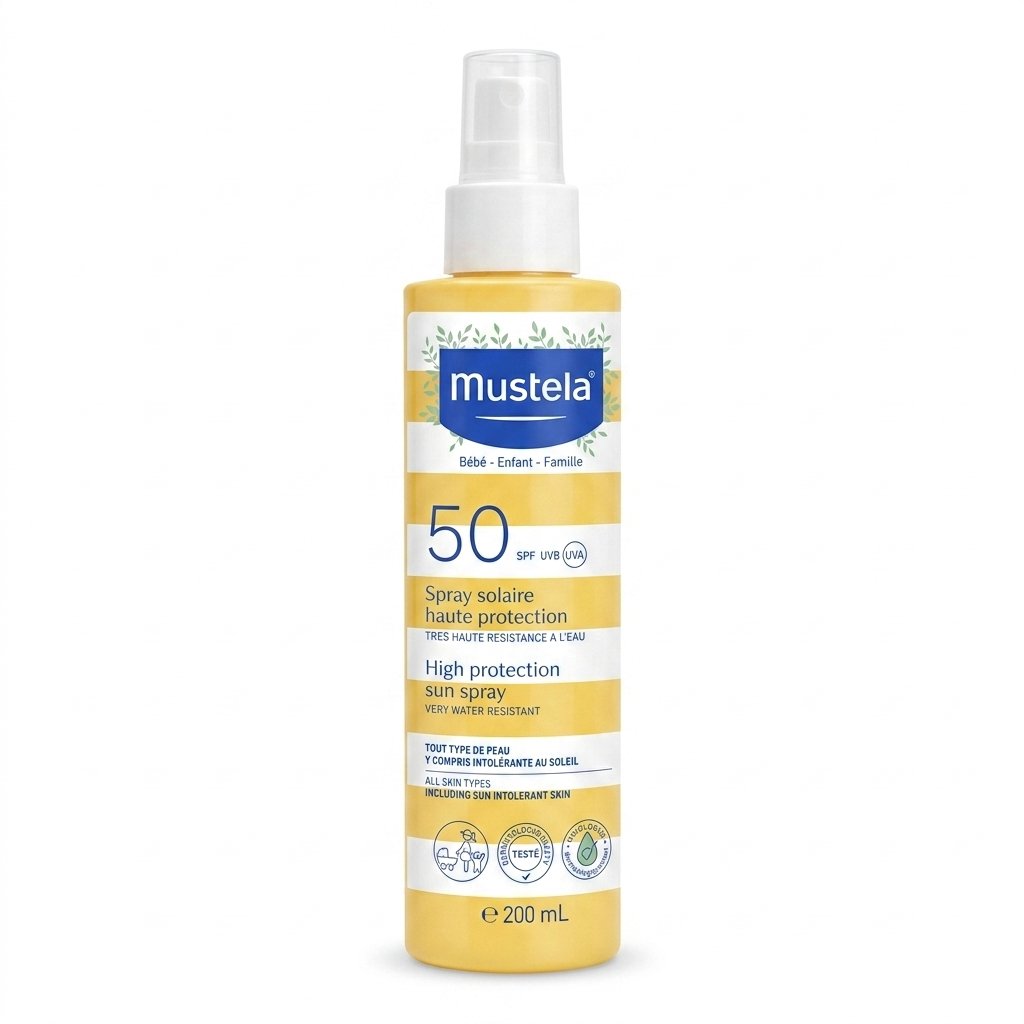 Mustela – Spray solaire haute protection – Haute protection SPF 50 – 200 ml H&O Parapharmacie - Algérie Mustela – Spray solaire haute protection – Haute protection SPF 50 – 200 ml H&O Parapharmacie - Algérie