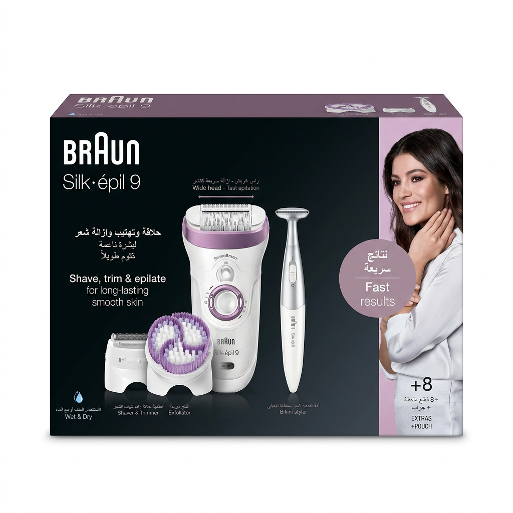 Braun – Silk-épil 9 – Épilation longue durée pour une peau lisse H&O Parapharmacie - Algérie Braun – Silk-épil 9 – Épilation longue durée pour une peau lisse H&O Parapharmacie - Algérie