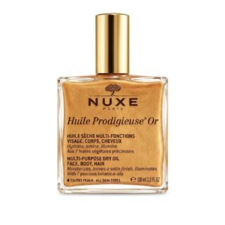 Nuxe – Huile Prodigieuse Or – Hydratation, Satine et Illumine Visage, Corps, Cheveux – 100 ml H&O Parapharmacie - Algérie