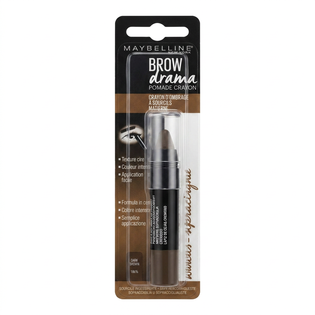 Maybelline – Brow Drama Pomade Crayon – Effet naturel et longue tenue – Non visible Brun H&O Parapharmacie - Algérie Maybelline – Brow Drama Pomade Crayon – Effet naturel et longue tenue – Non visible Brun H&O Parapharmacie - Algérie