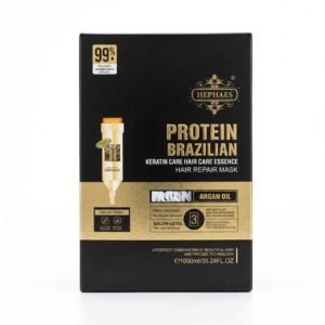 HEPHAES – Protein Brazilian Keratin Care Hair Care Essence Hair Repair Mask – Réparation capillaire Intense – 1000ml H&O Parapharmacie - Algérie
