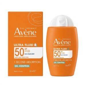 Avène – Ultra Fluid 50 SPF – Haute Protection Anti-Lumière Bleue – Oil Control – 50ml H&O Parapharmacie - Algérie