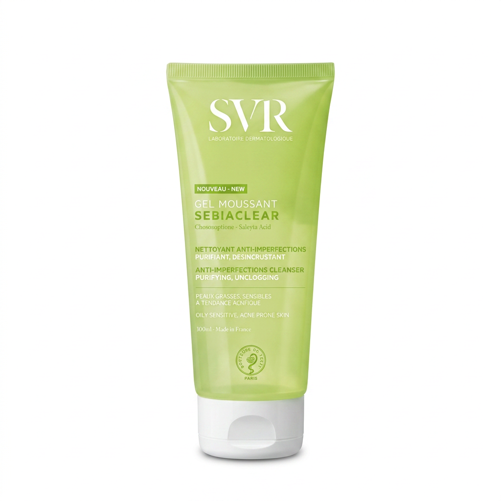 SVR – GEL MOUSSANT SEBIACLEAR – Nettoyant anti-imperfections purifiant désincrustant – 200ml H&O Parapharmacie - Algérie SVR – GEL MOUSSANT SEBIACLEAR – Nettoyant anti-imperfections purifiant désincrustant – 200ml H&O Parapharmacie - Algérie