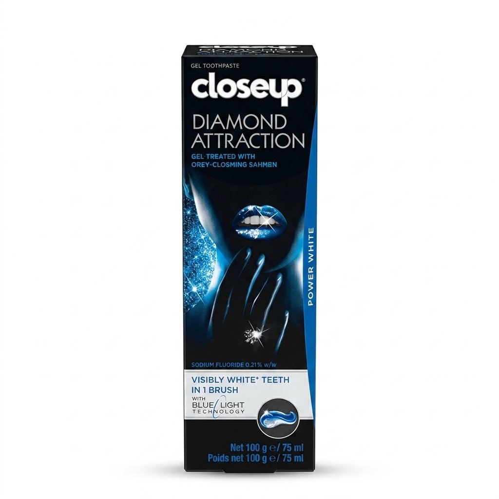 Closeup – Diamond Attraction Power White – Dents visiblement plus blanches en 1 brossage – 100 g / 75 ml H&O Parapharmacie - Algérie Closeup – Diamond Attraction Power White – Dents visiblement plus blanches en 1 brossage – 100 g / 75 ml H&O Parapharmacie - Algérie