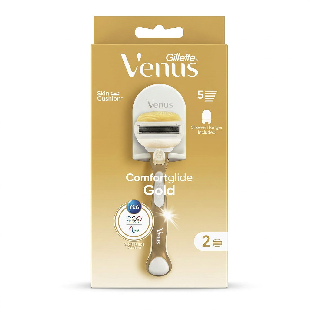 Gillette Venus – Comfortglide Gold – Rasage doux et confortable – 2 cartouches H&O Parapharmacie - Algérie Gillette Venus – Comfortglide Gold – Rasage doux et confortable – 2 cartouches H&O Parapharmacie - Algérie