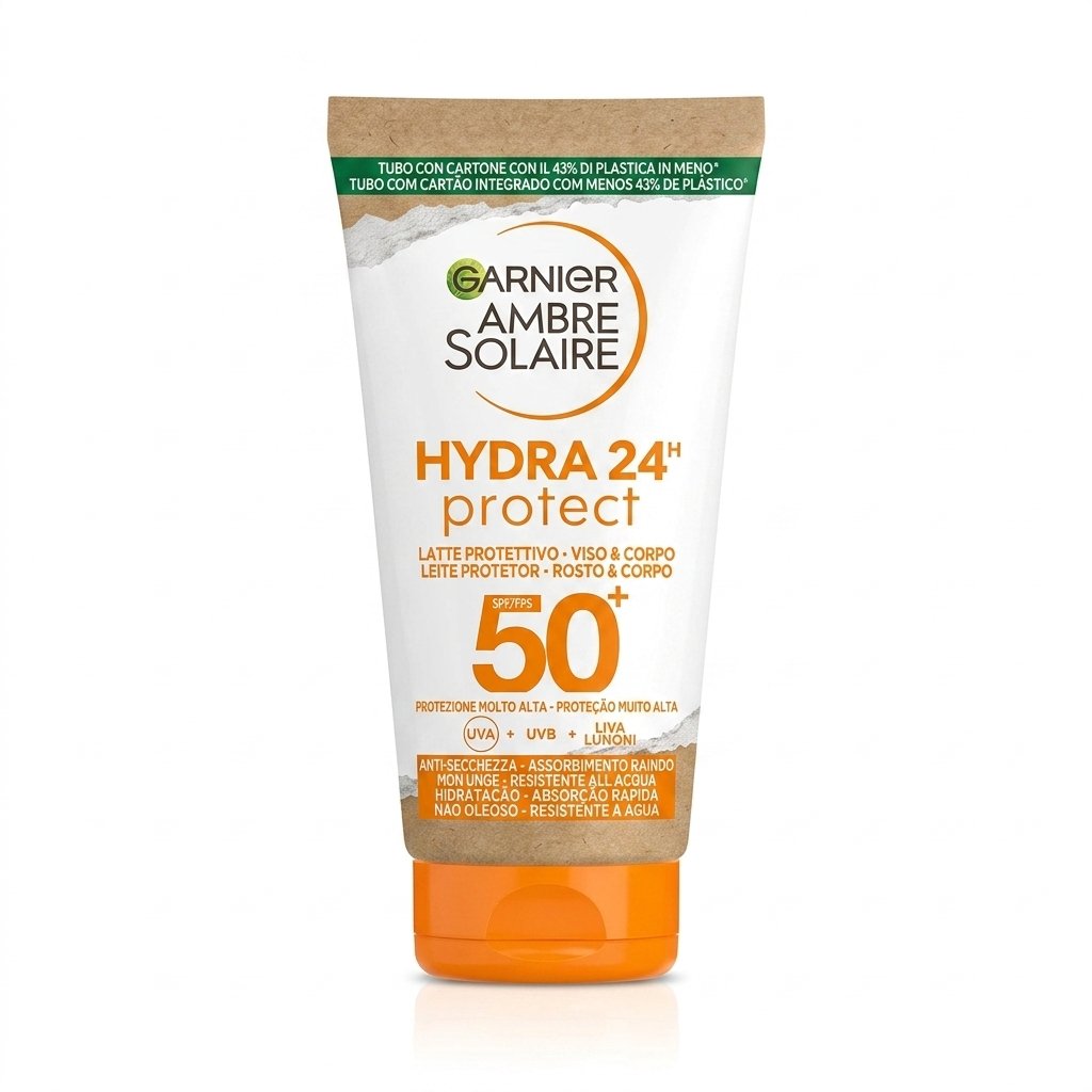 Garnier Ambre Solaire Hydra 24H Protect Lait Protecteur Visage & Corps SPF 50 H&O Parapharmacie - Algérie Garnier Ambre Solaire Hydra 24H Protect Lait Protecteur Visage & Corps SPF 50 H&O Parapharmacie - Algérie