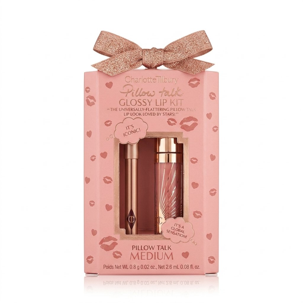 Charlotte Tilbury – Pillow Talk Glossy Lip Kit Medium – Lèvres sublimes et hydratées – 0.8 g + 2.6 ml H&O Parapharmacie - Algérie Charlotte Tilbury – Pillow Talk Glossy Lip Kit Medium – Lèvres sublimes et hydratées – 0.8 g + 2.6 ml H&O Parapharmacie - Algérie