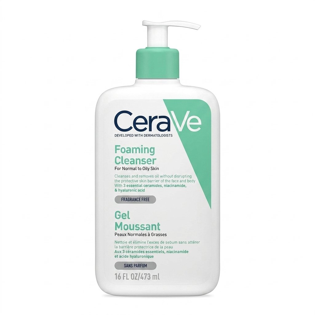 CeraVe – Foaming Cleanser / Gel Moussant – Nettoie et élimine l’excès de sébum, apaise et protège la peau – 473 ml H&O Parapharmacie - Algérie CeraVe – Foaming Cleanser / Gel Moussant – Nettoie et élimine l’excès de sébum, apaise et protège la peau – 473 ml H&O Parapharmacie - Algérie