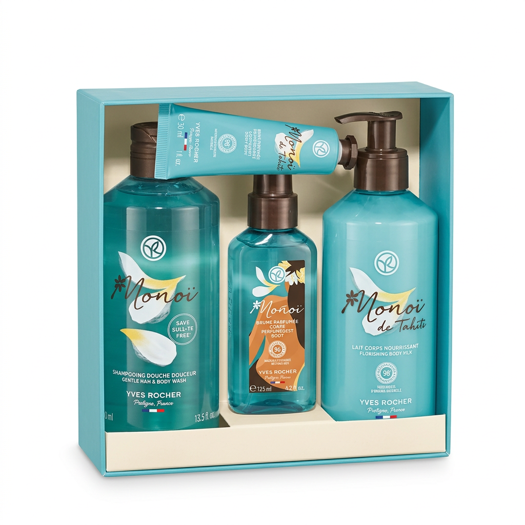 Yves Rocher – Coffret Monoi de Tahiti – Hydratation et Douceur – 13.5 fl.oz, 125 ml, 390 ml H&O Parapharmacie - Algérie Yves Rocher – Coffret Monoi de Tahiti – Hydratation et Douceur – 13.5 fl.oz, 125 ml, 390 ml H&O Parapharmacie - Algérie