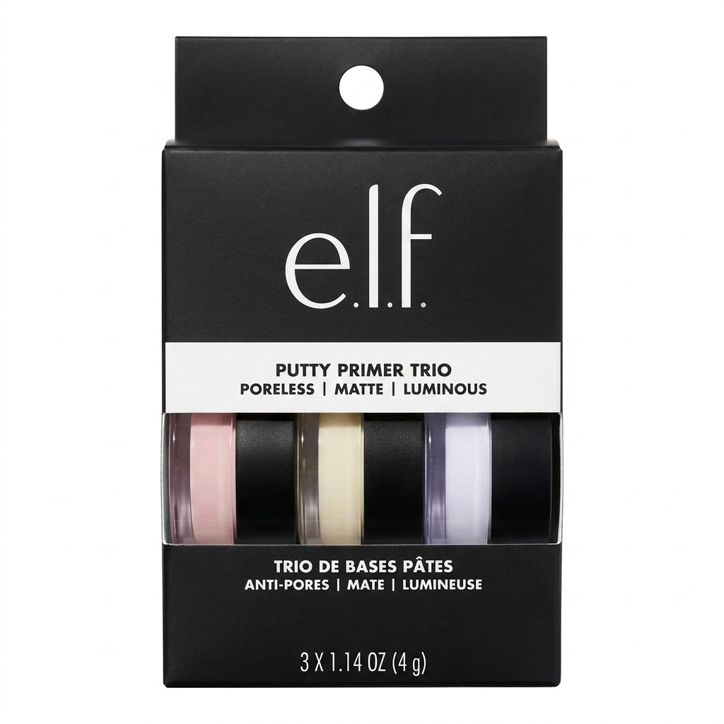 e.l.f. – Putty Primer Trio – Préparation du teint, lissage des pores, matité et éclat – 3 X 0.14 OZ (4 g) H&O Parapharmacie - Algérie e.l.f. – Putty Primer Trio – Préparation du teint, lissage des pores, matité et éclat – 3 X 0.14 OZ (4 g) H&O Parapharmacie - Algérie