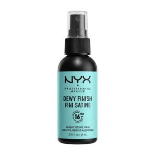 NYX Professional Makeup – Dewy Finish Fini Satine Makeup Setting Spray – Fixe le maquillage et apporte un fini lumineux – 60 ml H&O Parapharmacie - Algérie