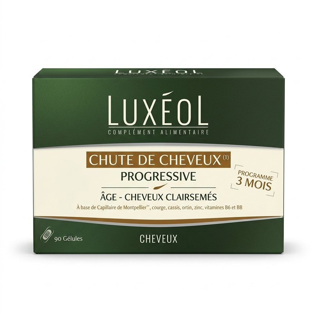 LUXÉOL – CHUTE DE CHEVEUX PROGRESSIVE – Fortifie et ralenti la chute – 90 Gélules H&O Parapharmacie - Algérie LUXÉOL – CHUTE DE CHEVEUX PROGRESSIVE – Fortifie et ralenti la chute – 90 Gélules H&O Parapharmacie - Algérie