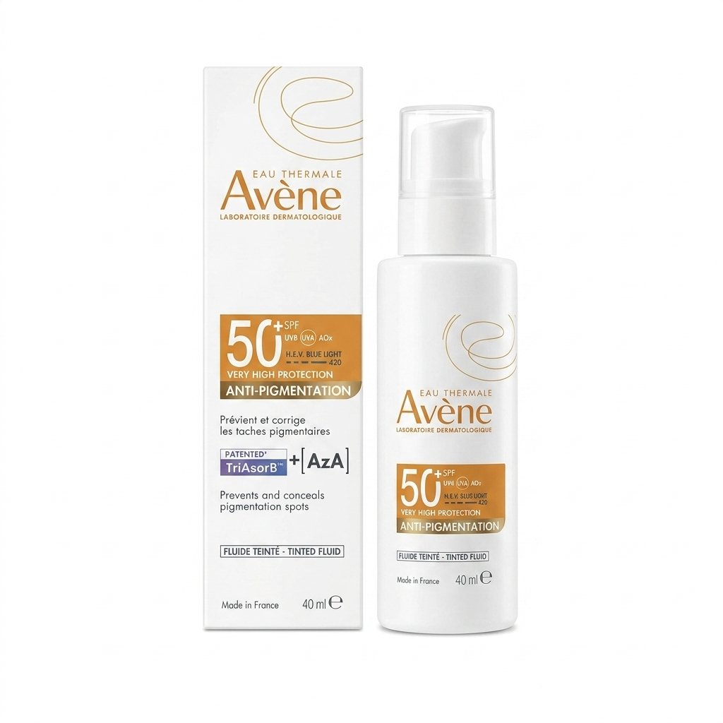 Avène – Fluide Teinté Anti-Pigmentation SPF 50 – Très haute protection contre les taches pigmentaires – 40 ml H&O Parapharmacie - Algérie Avène – Fluide Teinté Anti-Pigmentation SPF 50 – Très haute protection contre les taches pigmentaires – 40 ml H&O Parapharmacie - Algérie