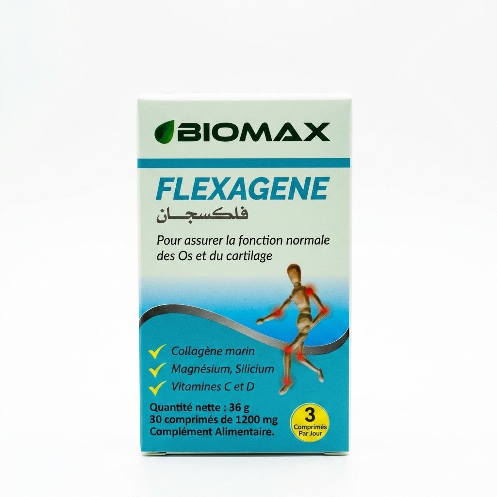 FLEXAGENE 30 comprimés -BIOMAX H&O Parapharmacie - Algérie FLEXAGENE 30 comprimés -BIOMAX H&O Parapharmacie - Algérie