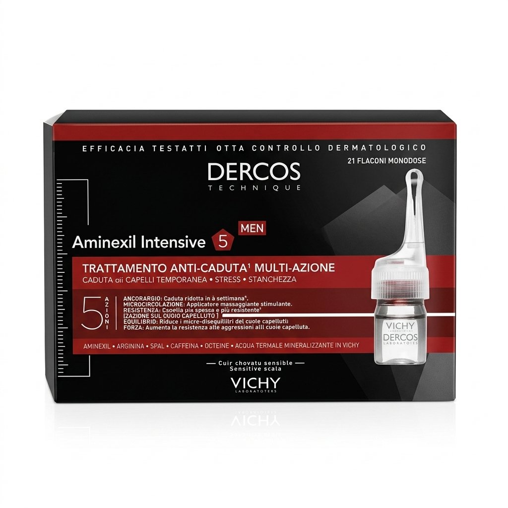 Vichy – Dercos Aminexil Intensive 5 MEN – Traitement anti-chute – 21 flacons monodose H&O Parapharmacie - Algérie Vichy – Dercos Aminexil Intensive 5 MEN – Traitement anti-chute – 21 flacons monodose H&O Parapharmacie - Algérie