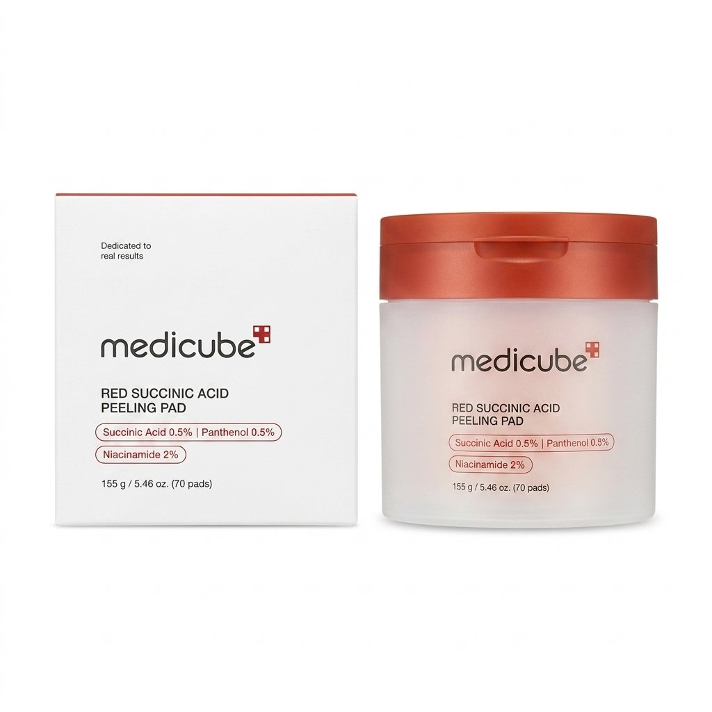 Medicube – Red Succinic Acid Peeling Pad – Exfoliation et Renouvellement Cellulaire – 155 g / 5.46 oz. (70 pads) H&O Parapharmacie - Algérie Medicube – Red Succinic Acid Peeling Pad – Exfoliation et Renouvellement Cellulaire – 155 g / 5.46 oz. (70 pads) H&O Parapharmacie - Algérie