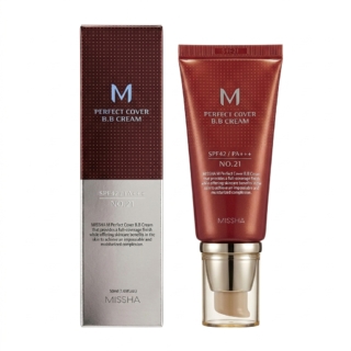MISSHA – M Perfect Cover BB Cream – Couvrance parfaite et soin NO.21 – 50 ml H&O Parapharmacie - Algérie MISSHA – M Perfect Cover BB Cream – Couvrance parfaite et soin NO.21 – 50 ml H&O Parapharmacie - Algérie