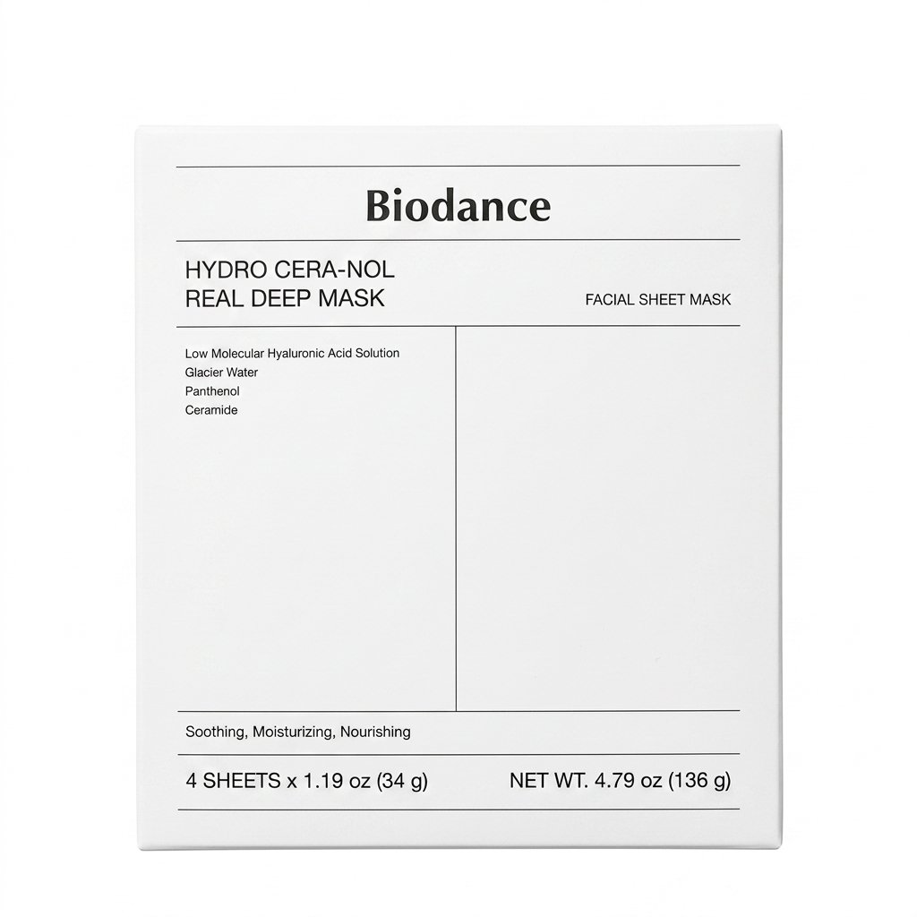 Biodance – HYDRO CERA-NOL REAL DEEP MASK – Hydratation & Nutrition Intense – 4 SHEETS x 1.19 oz (34 g) H&O Parapharmacie - Algérie Biodance – HYDRO CERA-NOL REAL DEEP MASK – Hydratation & Nutrition Intense – 4 SHEETS x 1.19 oz (34 g) H&O Parapharmacie - Algérie
