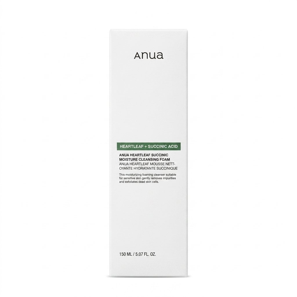 Anua – Heartleaf Succinic Moisture Cleansing Foam – Nettoie et exfolie en douceur – 150 ml / 5.07 fl. oz. H&O Parapharmacie - Algérie Anua – Heartleaf Succinic Moisture Cleansing Foam – Nettoie et exfolie en douceur – 150 ml / 5.07 fl. oz. H&O Parapharmacie - Algérie