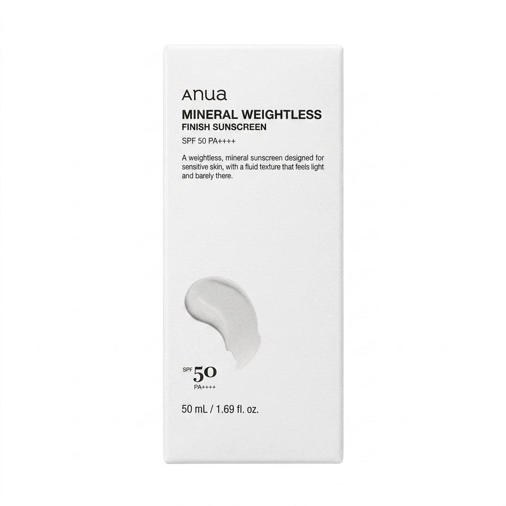 Anua – MINERAL WEIGHTLESS FINISH SUNSCREEN – Protection SPF 50 – 50 mL H&O Parapharmacie - Algérie Anua – MINERAL WEIGHTLESS FINISH SUNSCREEN – Protection SPF 50 – 50 mL H&O Parapharmacie - Algérie