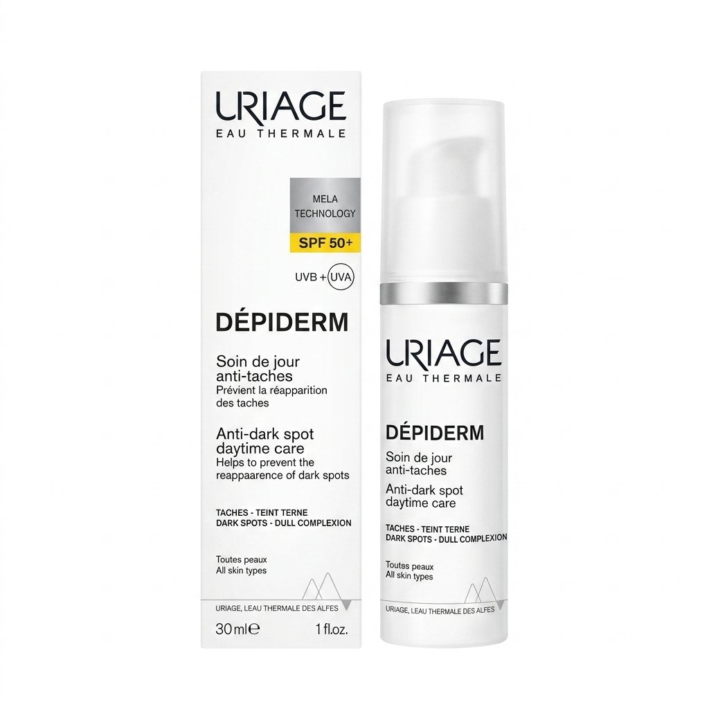 Uriage – Dépiderm Soin de jour anti-taches – Prévention et correction des taches pigmentaires – 30 ml H&O Parapharmacie - Algérie Uriage – Dépiderm Soin de jour anti-taches – Prévention et correction des taches pigmentaires – 30 ml H&O Parapharmacie - Algérie