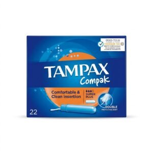 Tampax – Compak Super Plus – Confort et Insertion Facile – 22 tampons H&O Parapharmacie - Algérie