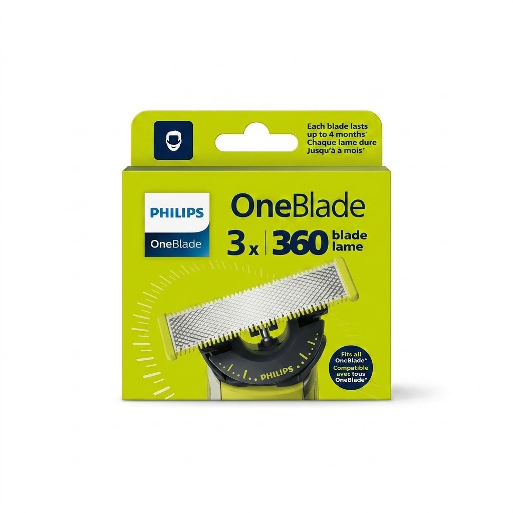 Philips – OneBlade 360 Lames – Remplacement lames rasoir – 3 lames H&O Parapharmacie - Algérie Philips – OneBlade 360 Lames – Remplacement lames rasoir – 3 lames H&O Parapharmacie - Algérie