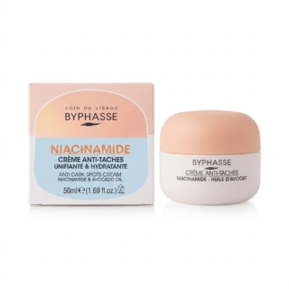 BYPHASSE – NIACINAMIDE Crème Anti-Taches Unifiante & Hydratante – Réduction des taches et uniformisation du teint – 50ml H&O Parapharmacie - Algérie BYPHASSE – NIACINAMIDE Crème Anti-Taches Unifiante & Hydratante – Réduction des taches et uniformisation du teint – 50ml H&O Parapharmacie - Algérie