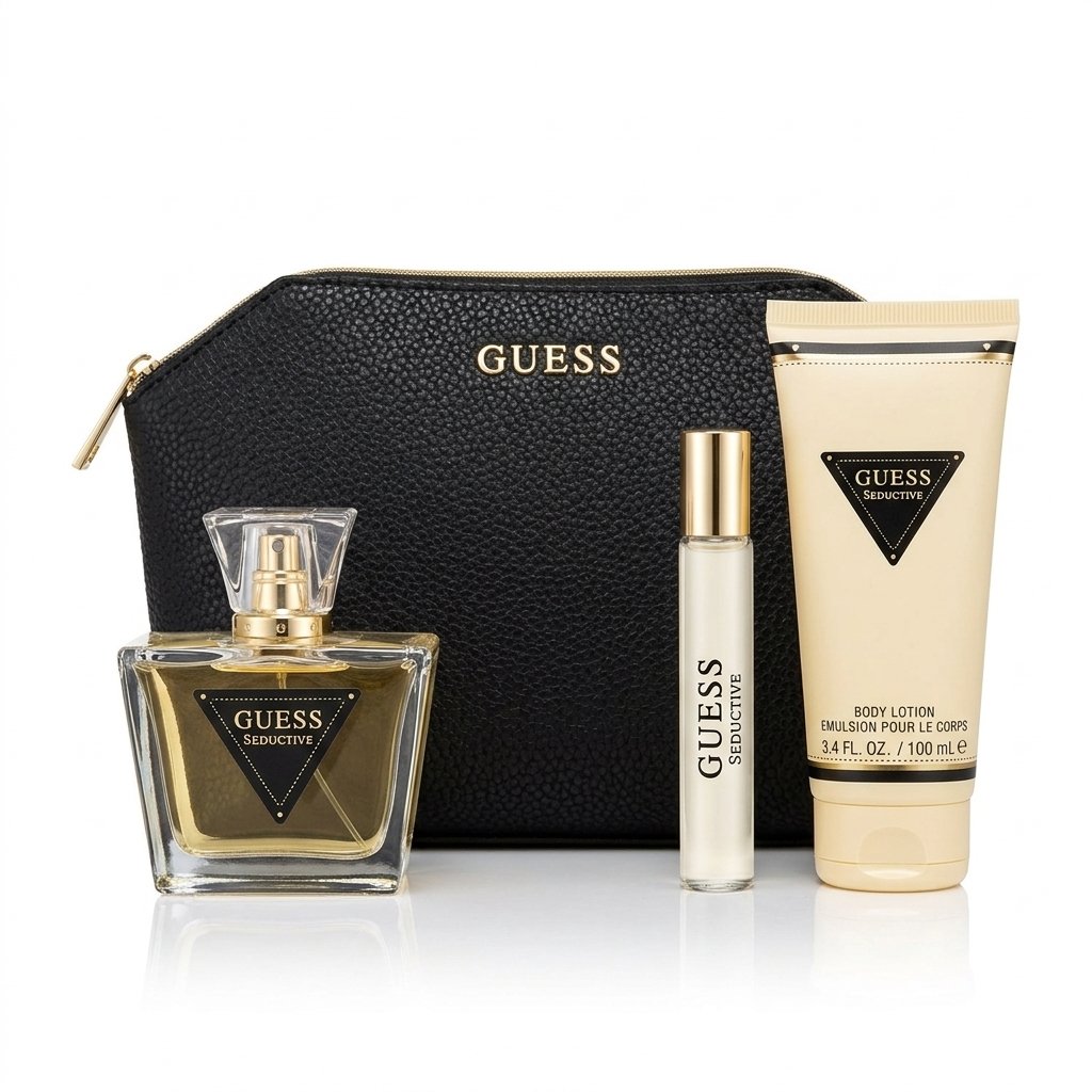 GUESS – Seductive – EDT 75ML+ EDT 15ML + BODY LOTION 100ML + Trousse H&O Parapharmacie - Algérie GUESS – Seductive – EDT 75ML+ EDT 15ML + BODY LOTION 100ML + Trousse H&O Parapharmacie - Algérie