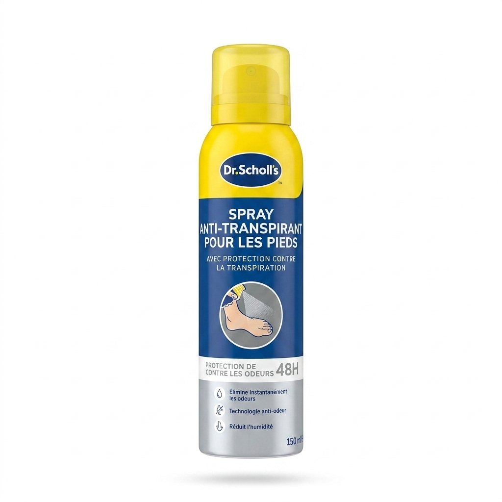Dr. Scholl’s – Spray Anti-Transpirant Pour Les Pieds – Protection 48h contre la transpiration et les odeurs – 150ml H&O Parapharmacie - Algérie Dr. Scholl’s – Spray Anti-Transpirant Pour Les Pieds – Protection 48h contre la transpiration et les odeurs – 150ml H&O Parapharmacie - Algérie