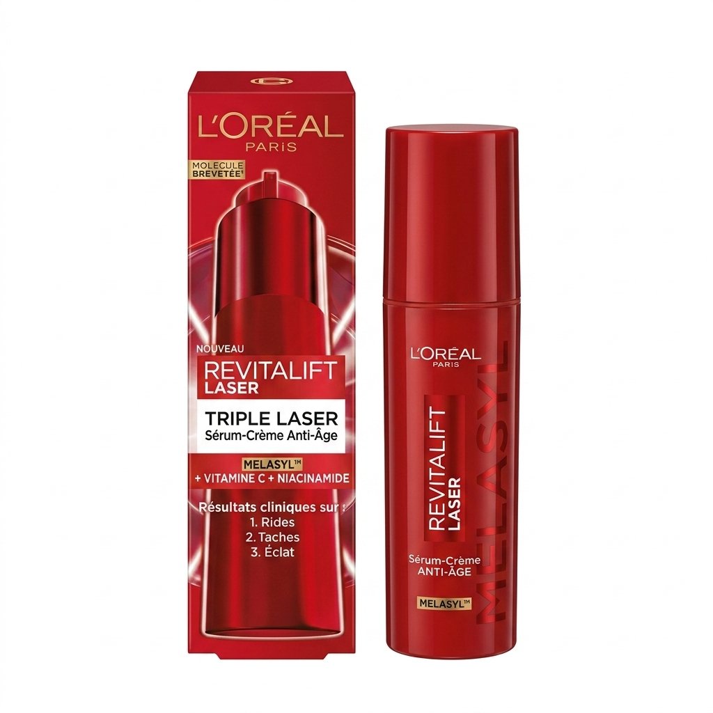 L’Oréal Paris – Revitalift Laser Triple Laser Sérum-Crème Anti-Âge – Réduit rides, taches et ravive l’éclat H&O Parapharmacie - Algérie L’Oréal Paris – Revitalift Laser Triple Laser Sérum-Crème Anti-Âge – Réduit rides, taches et ravive l’éclat H&O Parapharmacie - Algérie