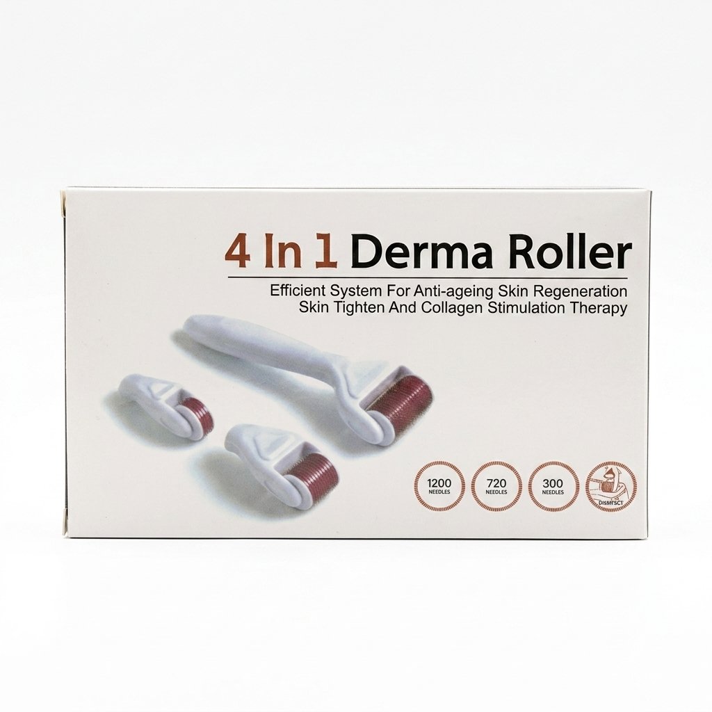 Derma Roller – 4 In 1 Derma Roller – Régénération et Raffermissement de la peau H&O Parapharmacie - Algérie Derma Roller – 4 In 1 Derma Roller – Régénération et Raffermissement de la peau H&O Parapharmacie - Algérie
