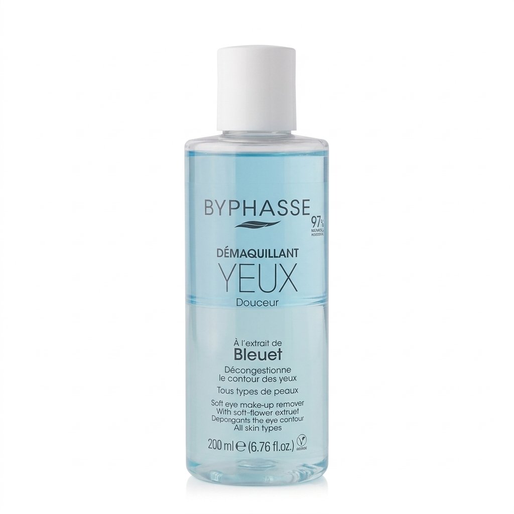 BYPHASSE – Démaquillant Yeux Douceur – Dissout le maquillage tout en apaisant le contour des yeux – 200 ml H&O Parapharmacie - Algérie BYPHASSE – Démaquillant Yeux Douceur – Dissout le maquillage tout en apaisant le contour des yeux – 200 ml H&O Parapharmacie - Algérie