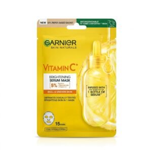 Garnier – Brightening Serum Mask Vitamin C – Éclaircit et unifie le teint