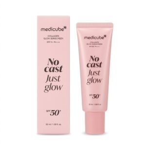 Medicube – Collagen Glow Sunscreen No Cast Just Glow – Éclat et Protection SPF 50+ – 50 ml