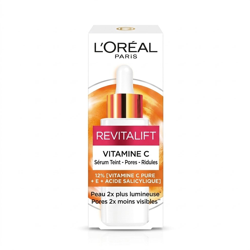 L’Oréal Paris – Revitalift Vitamine C Sérum Teint – Pores – Ridules – Booster d’éclat et réduction des pores H&O Parapharmacie - Algérie L’Oréal Paris – Revitalift Vitamine C Sérum Teint – Pores – Ridules – Booster d’éclat et réduction des pores H&O Parapharmacie - Algérie
