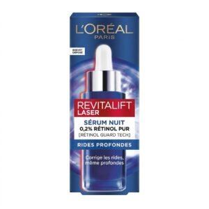 L'Oréal Paris – Revitalift Laser Sérum Nuit 0,2% Rétinol Pur – Correction rides profondes