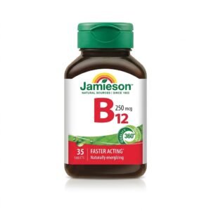 Jamieson – Vitamine B12 – Énergie Naturelle – 35 comprimés H&O Parapharmacie - Algérie
