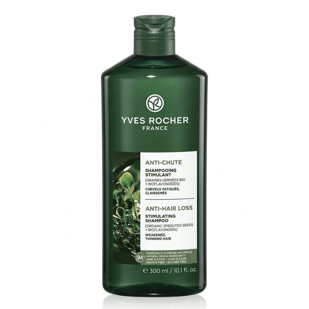 Yves Rocher – Shampoing Stimulant Anti-Chute – Cheveux Fatigués, Clairsemés – 300 ml H&O Parapharmacie - Algérie Yves Rocher – Shampoing Stimulant Anti-Chute – Cheveux Fatigués, Clairsemés – 300 ml H&O Parapharmacie - Algérie