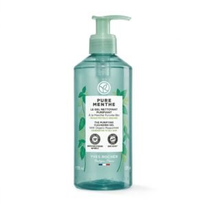 Yves Rocher – Pure Menthe Le Gel Nettoyant Purifiant – Purifiant et Frais pour peaux mixtes à grasses – 390 ml