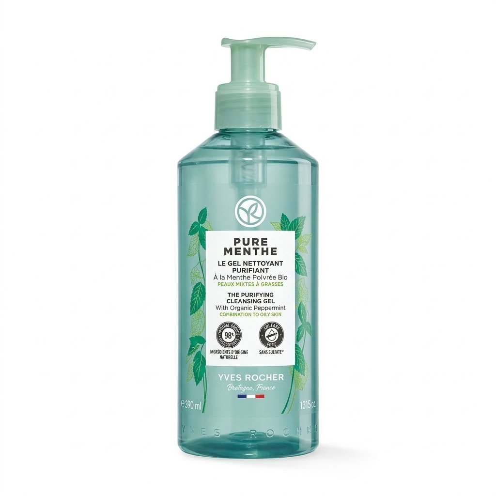 Yves Rocher – Pure Menthe Le Gel Nettoyant Purifiant – Purifiant et Frais pour peaux mixtes à grasses – 390 ml H&O Parapharmacie - Algérie Yves Rocher – Pure Menthe Le Gel Nettoyant Purifiant – Purifiant et Frais pour peaux mixtes à grasses – 390 ml H&O Parapharmacie - Algérie