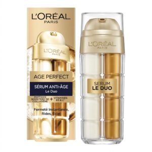 L'Oréal Paris – Age Perfect Sérum Anti-Âge Le Duo – Action anti-âge & éclat – 30ml