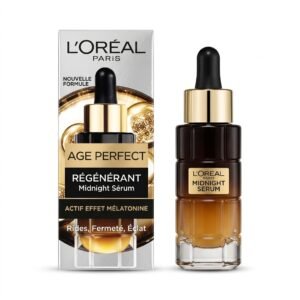 L'Oréal Paris – Age Perfect Régénérant Midnight Sérum – Réduction rides, fermeté, éclat – 30ml