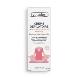 Evoluderm – CRÈME DÉPILATOIRE JAMBES - MAILLOT - AISSELLES – Élimination des poils – 150 ml